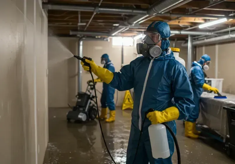 Basement Sanitization and Antimicrobial Treatment process in Stuart, FL